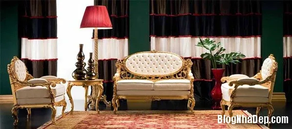 Mẫu phòng khách sang trọng với phong cách Victoria cổ điển